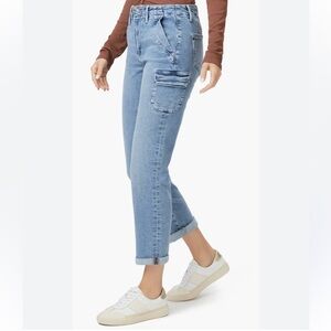 Paige Denim Drew Cargo Pocket Cuffed Ankle in Suli‎